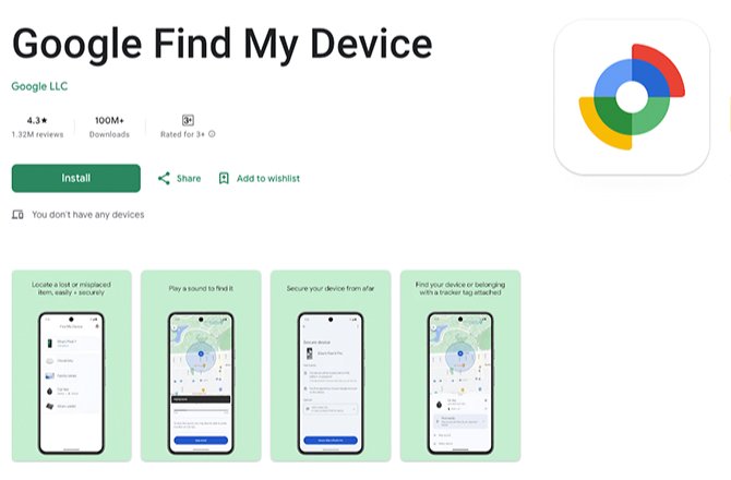 For Find My Lost Phone Install the Find My Device App