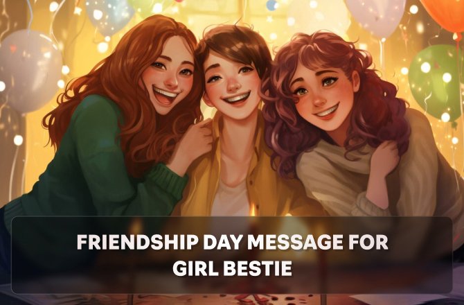 Friendship Day Message For Girl Bestie