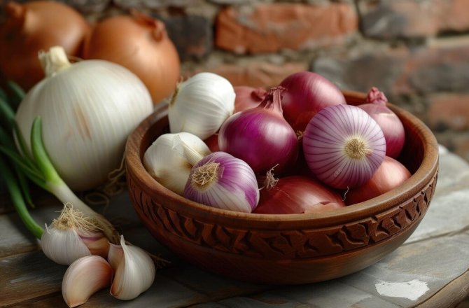 Onion and Garlic