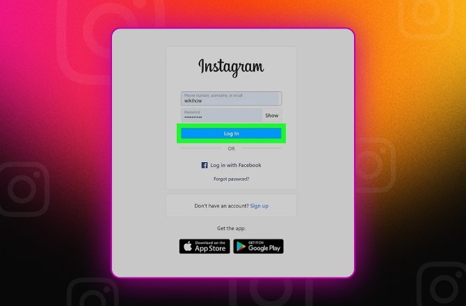 login with new password to delete an Instagram account 