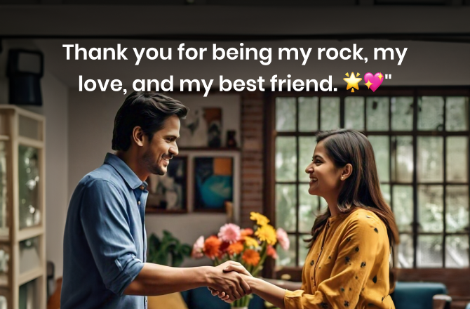 Appreciation Quotes from husband for wife