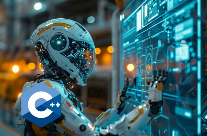 image of C++ language with robots
