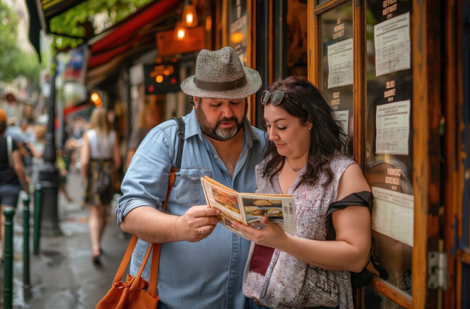 women behaving as a local while traveling